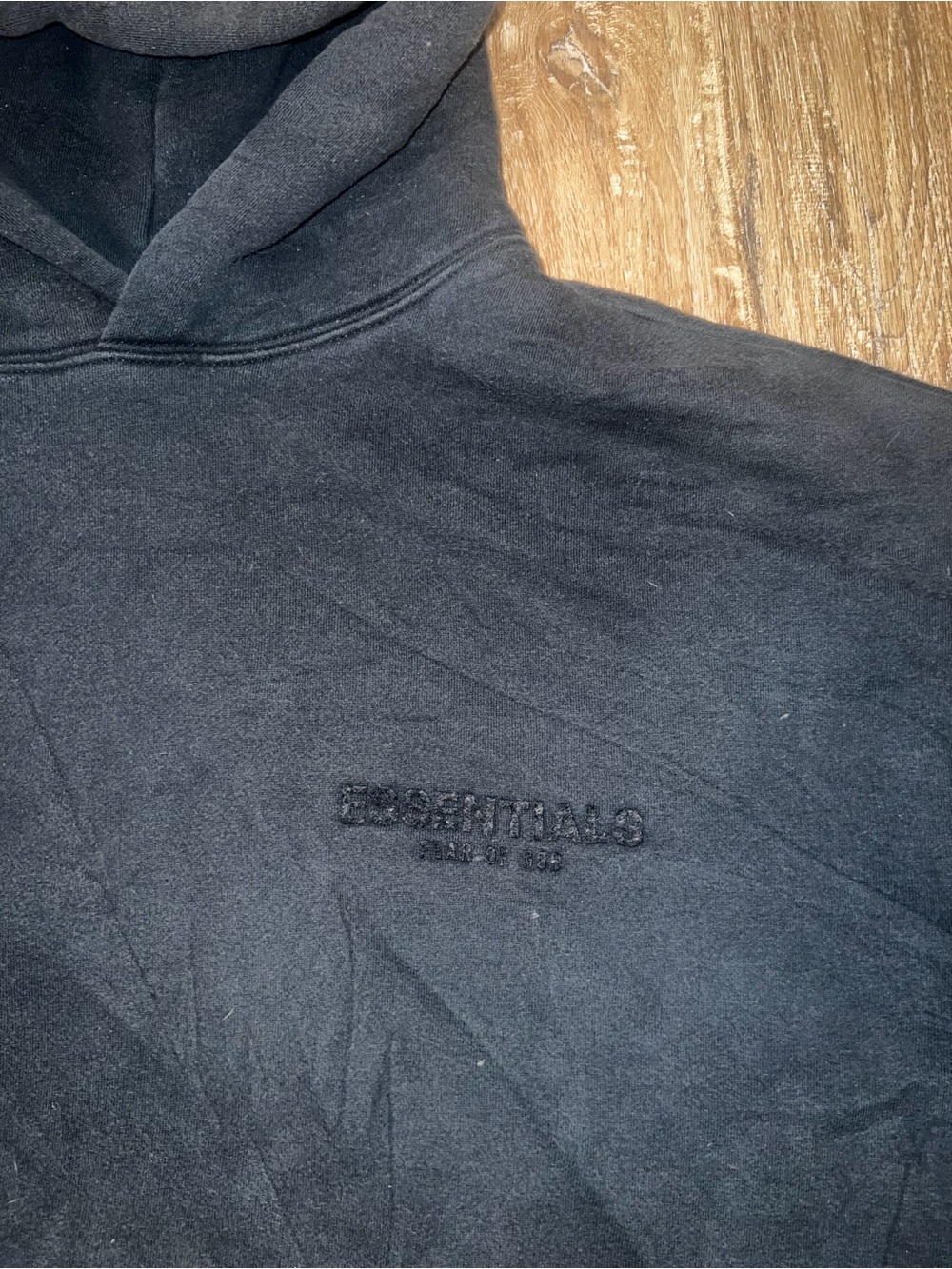 Essentials | Essentials Black Hoodie Sweatshirt View 4